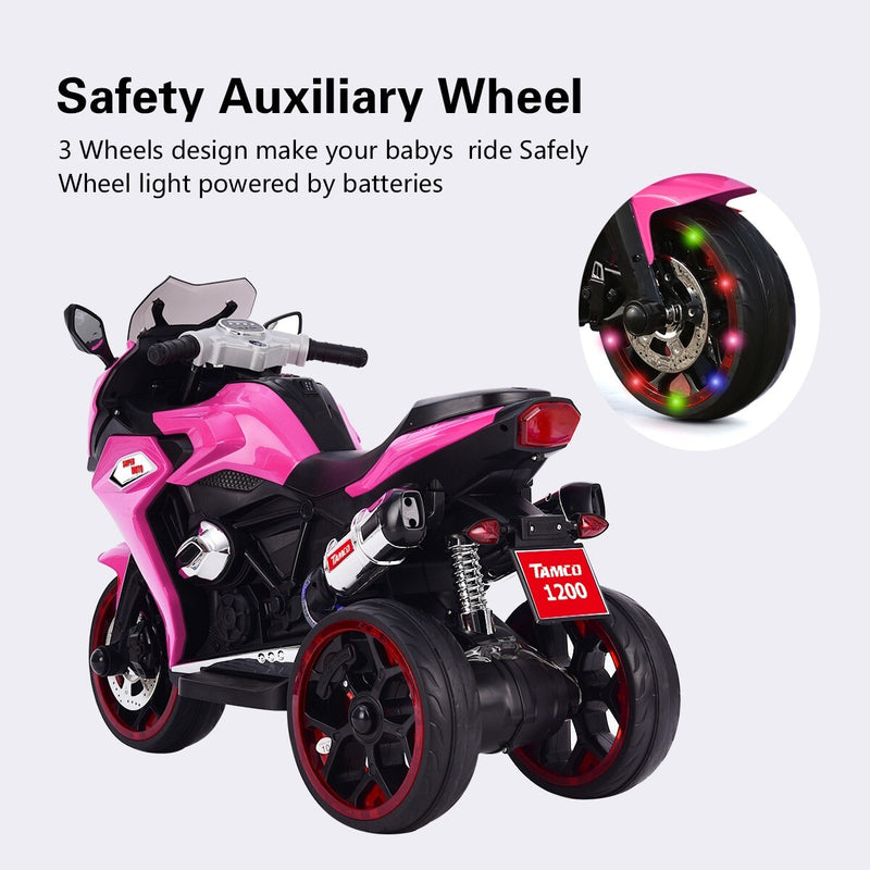 12V Electric 3-Wheel Ride-On Motorcycle for Kids Magic Cars 13