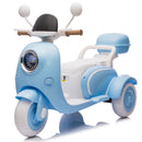 12V Electric 3-Wheel Ride-On Motorcycle for Kids - Baby Blue Magic Cars 1