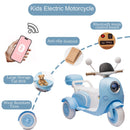 12V Electric 3-Wheel Ride-On Motorcycle for Kids - Baby Blue Magic Cars 4