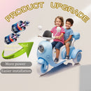 12V Electric 3-Wheel Ride-On Motorcycle for Kids - Baby Blue Magic Cars 9