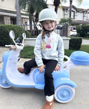 12V Electric 3-Wheel Ride-On Motorcycle for Kids - Baby Blue Magic Cars Variant 0