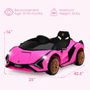 12V Licensed Lamborghini Sian Electric Ride-On Car for Toddlers Magic Cars 6