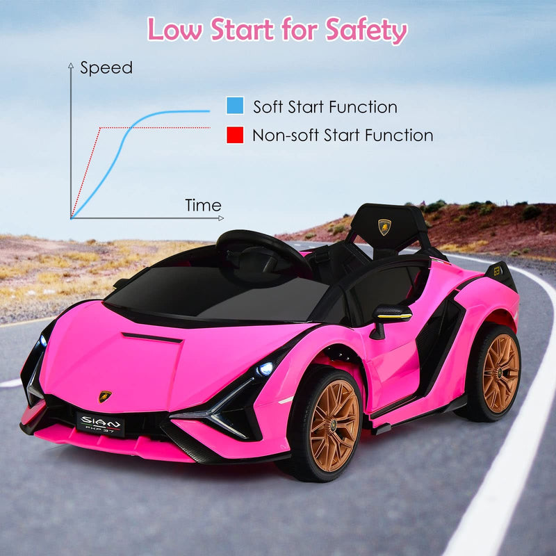 12V Licensed Lamborghini Sian Electric Ride-On Car for Toddlers Magic Cars 7