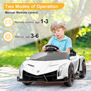 12V Licensed White Lamborghini Veneno Electric Ride-On Car for Kids with Remote Magic Cars 6