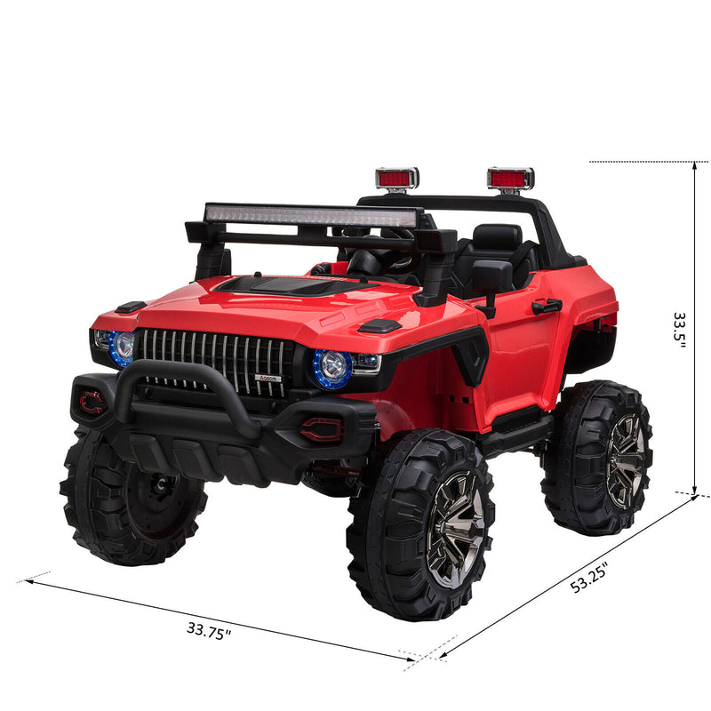 12V Kids Ride-On 2-Seat SUV Truck with Remote Control, 3 Speeds, and LED Lights Magic Cars 2