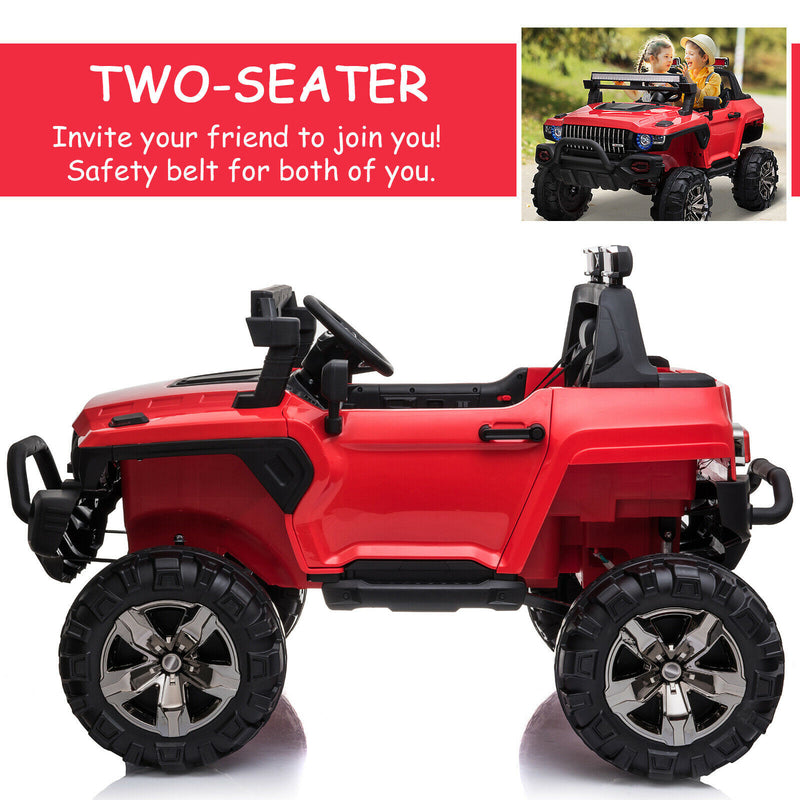 12V Kids Ride-On 2-Seat SUV Truck with Remote Control, 3 Speeds, and LED Lights Magic Cars 4