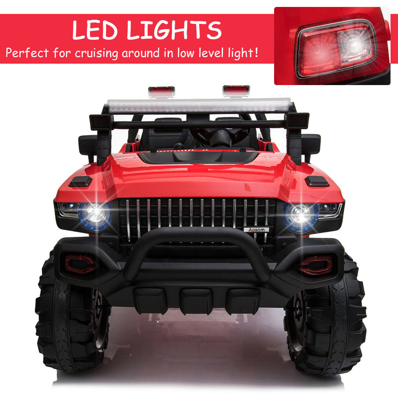 12V Kids Ride-On 2-Seat SUV Truck with Remote Control, 3 Speeds, and LED Lights Magic Cars 5