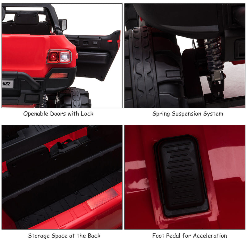 12V Kids Ride-On 2-Seat SUV Truck with Remote Control, 3 Speeds, and LED Lights Magic Cars 9