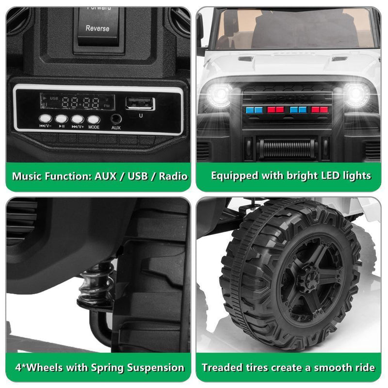 12V Kids Electric Ride-On Truck with Remote Control and Power Wheels Magic Cars 6