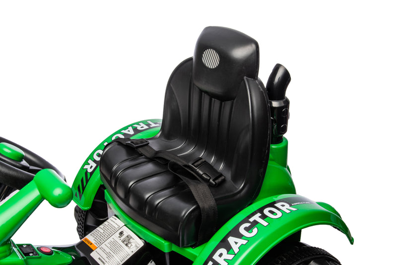 12V Kids Ride-On Battery-Powered Excavator with Front Loader and 2-Speed Controls Magic Cars 6