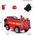 12V Battery-Powered Kids Ride-On Fire Truck Toy Car with Remote Control for Ages 3-6 Magic Cars 1