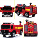 12V Battery-Powered Kids Ride-On Fire Truck Toy Car with Remote Control for Ages 3-6 Magic Cars 4