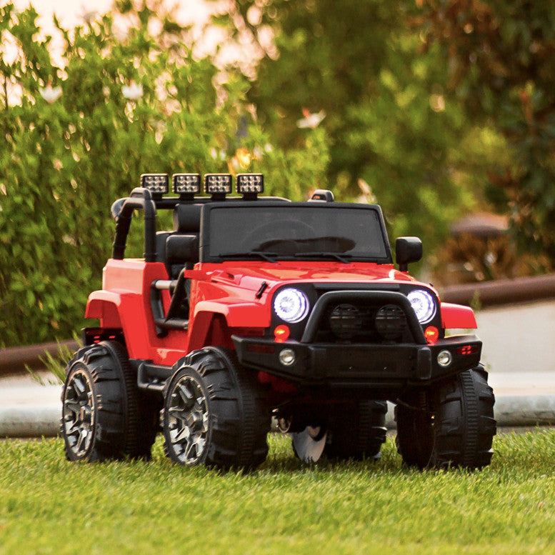 12V Kids Ride-On Jeep with 3 Speeds, Remote Control, LED Lights, and Built-In Radio Magic Cars 1