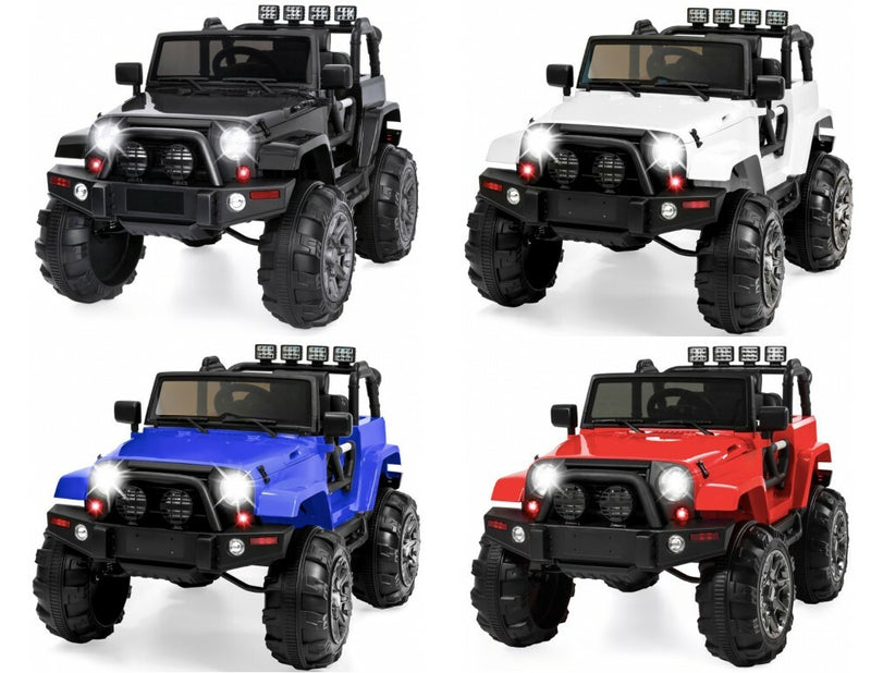12V Kids Ride-On Jeep with 3 Speeds, Remote Control, LED Lights, and Built-In Radio Magic Cars 7