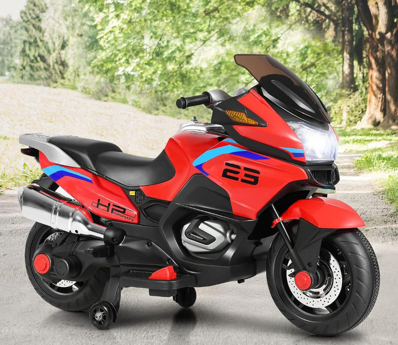 12V Kids Electric Ride-On Motorcycle with Training Wheels and LED Lights Magic Cars 0