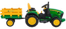 12V Kids Ride-On Tractor with Trailer and FM Radio - Ground Force Toy Magic Cars 2