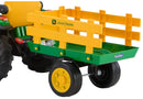 12V Kids Ride-On Tractor with Trailer and FM Radio - Ground Force Toy Magic Cars 3
