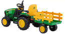 12V Kids Ride-On Tractor with Trailer and FM Radio Ground Force Toy Magic Cars 4