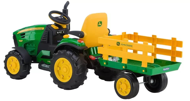 12V Kids Ride-On Tractor with Trailer and FM Radio Ground Force Toy Magic Cars 4