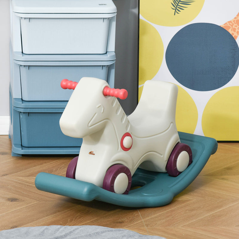 2-in-1 Kids Rocking Horse and Sliding Car for Indoor and Outdoor Use with Detachable Design Magic Cars 4