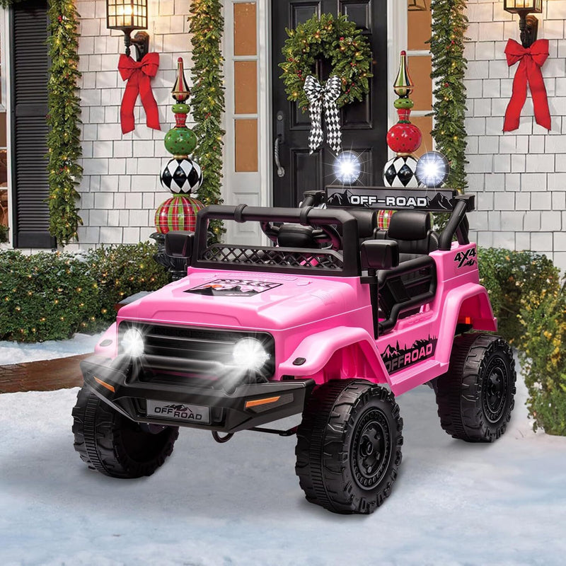 12V Electric 2-Seater Kids Ride-On Dump Truck UTV with 4 Wheels and Parental Remote Control Magic Cars 1