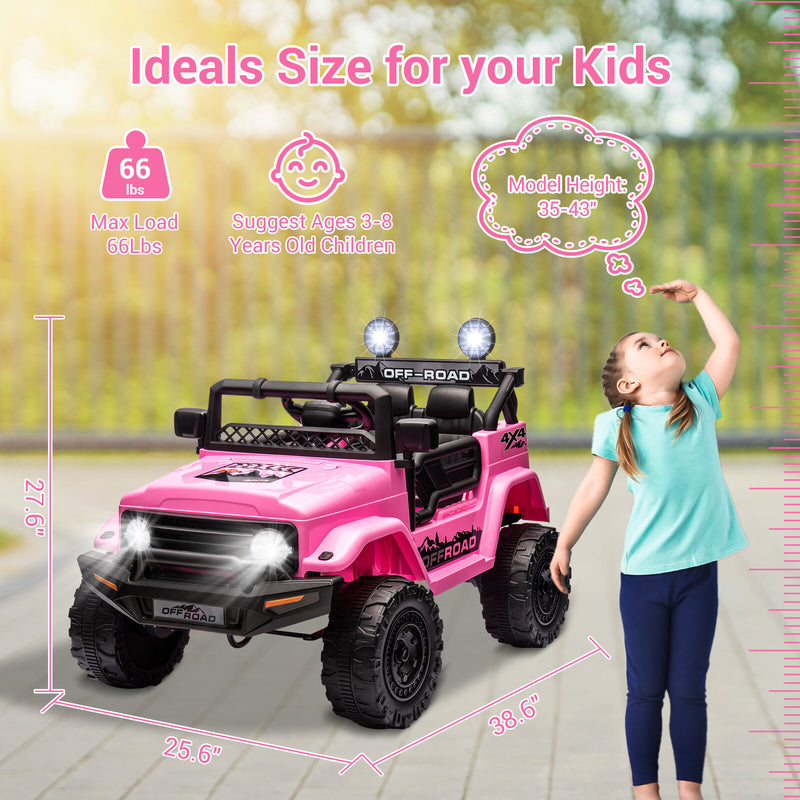 12V Electric 2-Seater Kids Ride-On Dump Truck UTV with 4 Wheels and Parental Remote Control Magic Cars 9