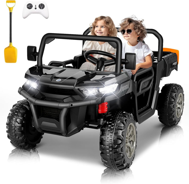 24V Electric Ride-On Dump Truck for Kids 2-Seater with 2x200W Motors and Remote Control Magic Cars 1