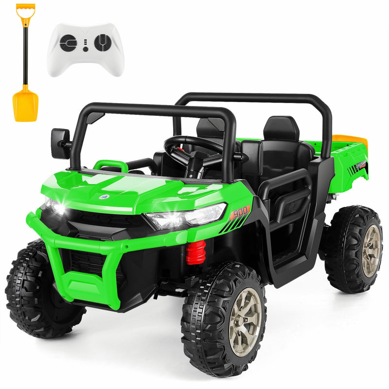 24V Electric Ride-On Dump Truck for Kids 2-Seater with 2x200W Motors and Remote Control Magic Cars 3