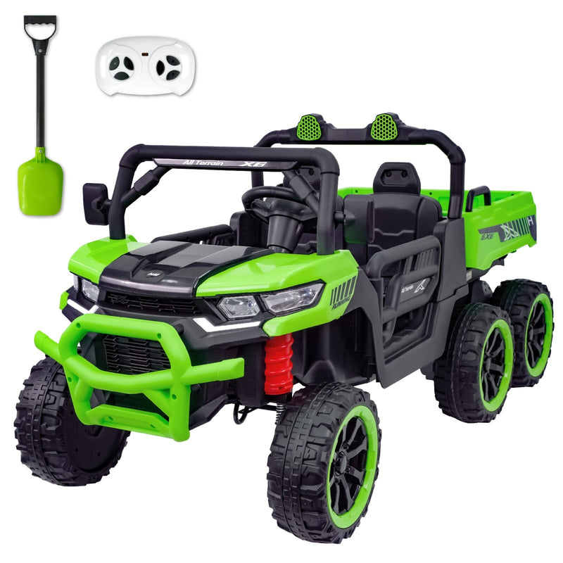 24V Electric 2-Seater Kids Ride-On Dump Truck 4WD Off-Road UTV with Remote and MP3 Magic Cars 0