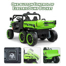 24V Electric 2-Seater Kids Ride-On Dump Truck 4WD Off-Road UTV with Remote and MP3 Magic Cars 4