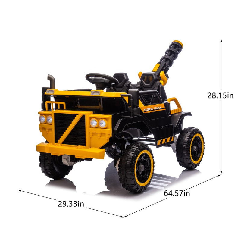 24V Electric 2-Seater Kids Ride-On 4WD Dump Truck UTV with Parental Remote and LED Lights Magic Cars 13