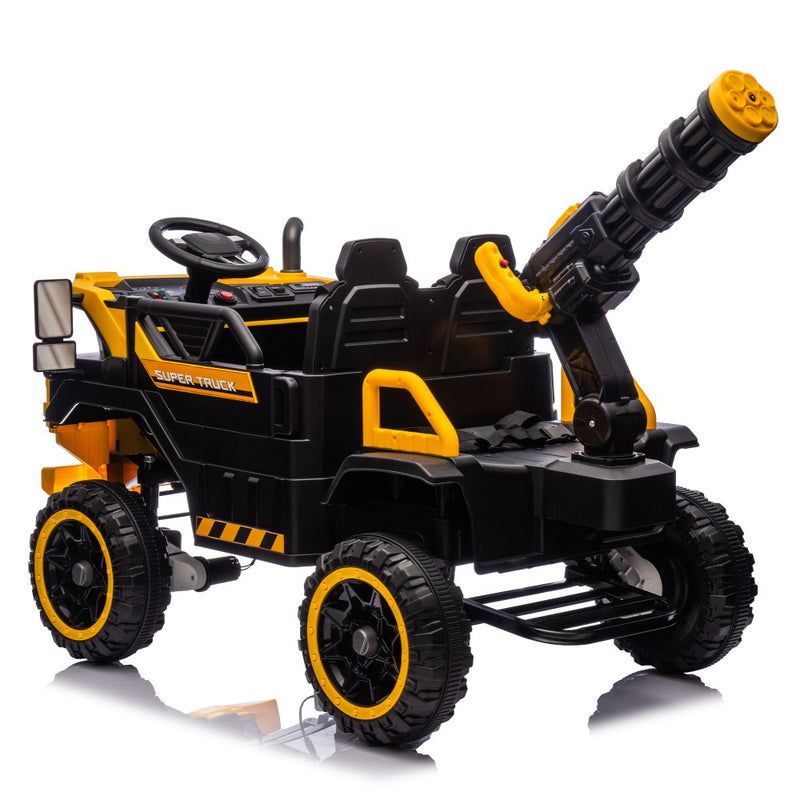 24V Electric 2-Seater Kids Ride-On 4WD Dump Truck UTV with Parental Remote and LED Lights Magic Cars 4