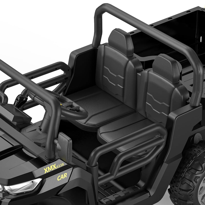 24V Electric 2-Seater Kids Ride-On Dump Truck 4WD UTV with Parental Remote and MP3 Player Magic Cars 16