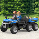 24V Electric 2-Seater Kids Ride-On Dump Truck 4WD UTV with Parental Remote and MP3 Player Magic Cars 7