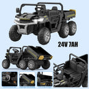 24V Electric 2-Seater Kids Ride-On Dump Truck 4WD UTV with Parental Remote and MP3 Player Magic Cars 8