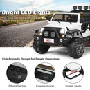 2-Seater Kids Ride-On Red Truck with Remote Control, Storage, LED Lights, and USB Port Magic Cars 6