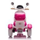 12V 2-Seater Kids Ride-On 3-Wheel Motorcycle with USB Single Motor for Ages 3-6 Rose Magic Cars 13