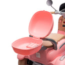 12V Kids 2-Seater Ride-On Motorcycle with Dual Motors, 3-Wheel, USB, Pink, Ages 3-6 Magic Cars 11