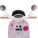 12V Kids 2-Seater 3-Wheel Ride-On Motorcycle with Dual Motors and USB Port, Rose, Ages 3-6 Magic Cars 3
