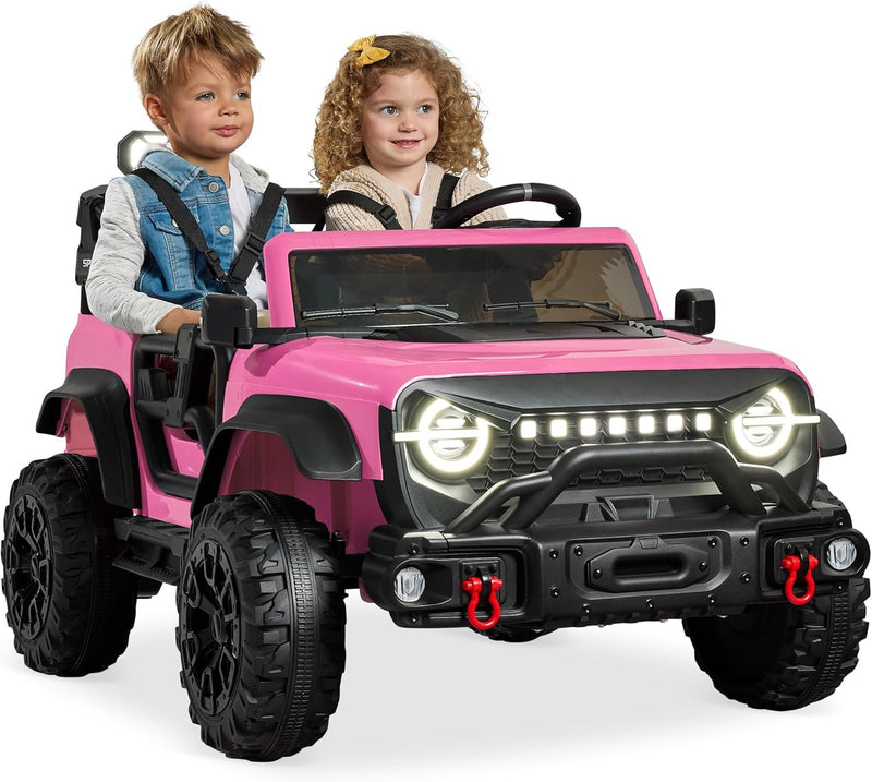 24V Kids 2-Seater Electric Ride-On Truck with 132lb Weight Capacity and Parent Control Magic Cars 0