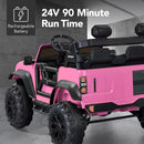 24V Kids 2-Seater Electric Ride-On Truck with 132lb Weight Capacity and Parent Control Magic Cars 4