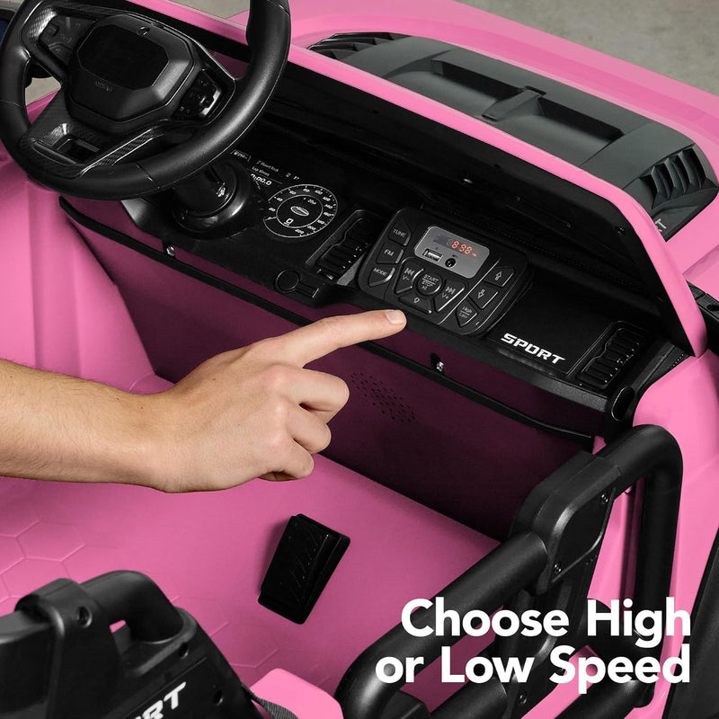 24V Kids 2-Seater Electric Ride-On Truck with 132lb Weight Capacity and Parent Control Magic Cars 5
