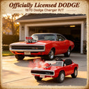 Kids 24V Dual Seat Licensed 1970 Dodge Charger R/T Red Electric Ride-On Car Magic Cars 1