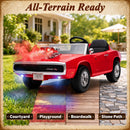 Kids 24V Dual Seat Licensed 1970 Dodge Charger R/T Red Electric Ride-On Car Magic Cars 7