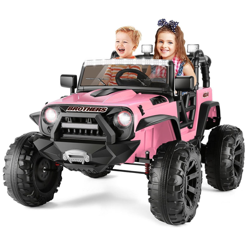 24V Kids Electric Ride-On Jeep with Remote Control, 3 Speeds, LED Lights, 2-Seater Magic Cars 10