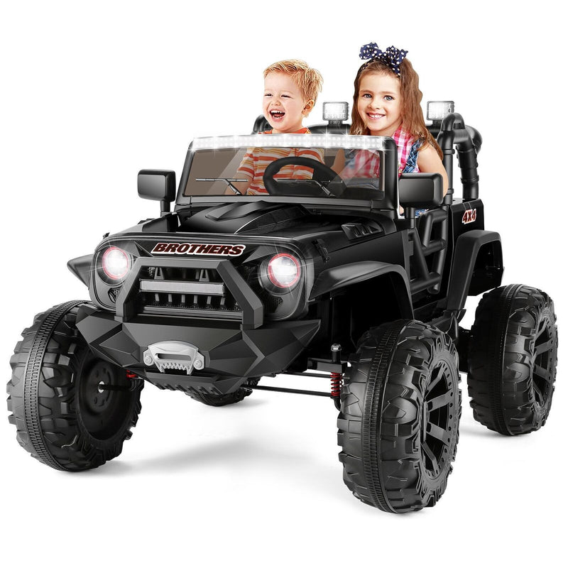 24V Kids Electric Ride-On Jeep with Remote Control, 3 Speeds, LED Lights, 2-Seater Magic Cars 7