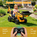 Kids 24V JCB 3-In-1 Electric Excavator Digger Tractor Ride-On Toy for Ages 2-6 Magic Cars 2