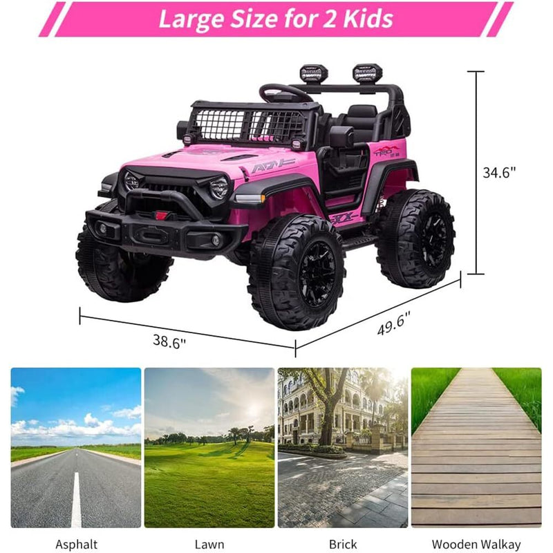 24V Kids Electric Ride-On Off-Road Truck with 3 Speeds and Remote Control Magic Cars 2
