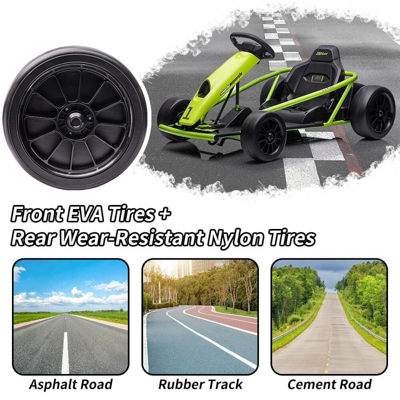 24V Battery Powered Electric Kids Go Kart for Drifting and Racing Magic Cars 12
