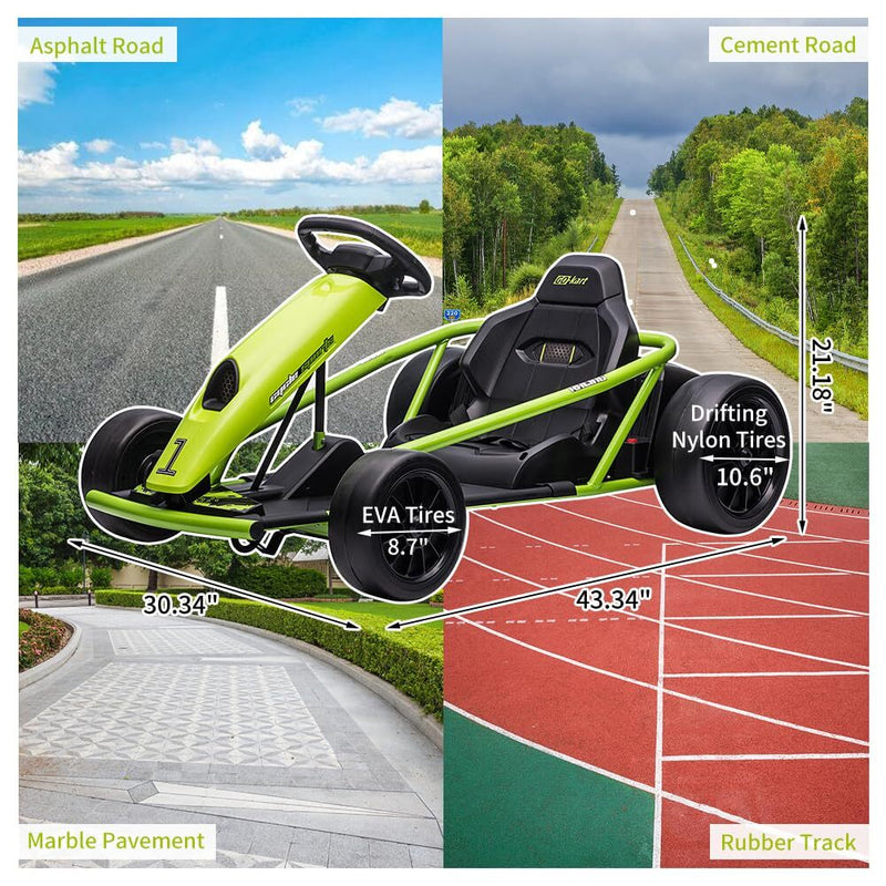24V Battery Powered Electric Kids Go Kart for Drifting and Racing Magic Cars 5